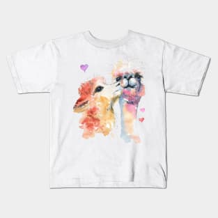 Alpaca Kiss Kids T-Shirt